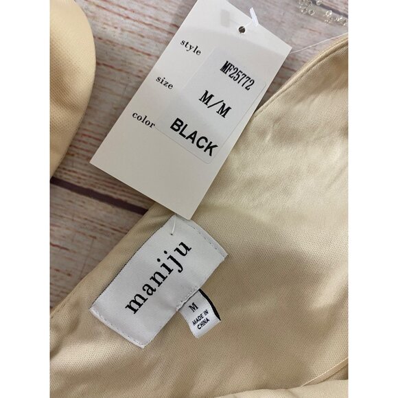 NWT Maniju Women's Black Sequin Formal Gown - Medium - Picture 11 of 15